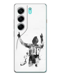Чохол для TECNO Camon 40 з картинкою «Чорно-білий силует Мессі» Чохол для TECNO Camon 40 з картинкою «Чорно-білий силует Мессі»