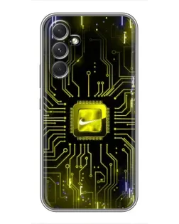 Чехол для TECNO Camon 50 Pro с картинкой «Nike — золотая искра» Чехол для TECNO Camon 50 Pro с картинкой «Nike — золотая искра»