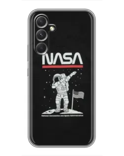 Чехол для TECNO Camon 50 Pro с картинкой «NASA — шагаем по Луне»