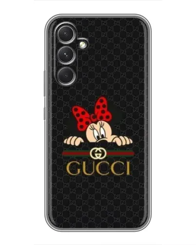 Чохол для TECNO Camon 50 Pro з картинкою «Мінні Маус Gucci — чорний»
