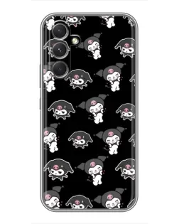 Чехол для TECNO Camon 50 Pro с картинкой «Черный паттерн Kuromi» Чехол для TECNO Camon 50 Pro с картинкой «Черный паттерн Kuromi»