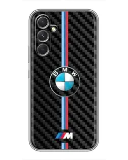 Чехол для TECNO Camon 50 Pro с картинкой «Эмблема BMW и карбон»