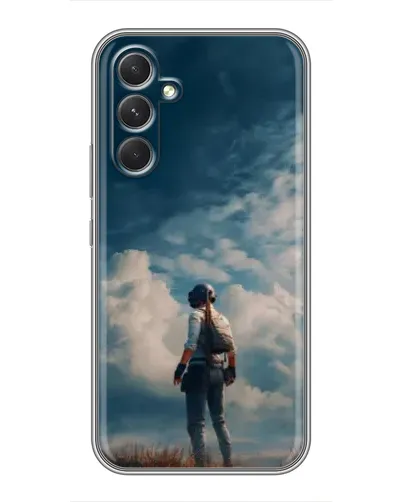 Чехол для TECNO Camon 50 Pro с картинкой «Герой PUBG на скале»