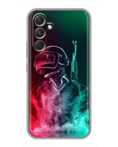 Чехол для TECNO Camon 50 Pro с картинкой «PUBG — огненный воин»
