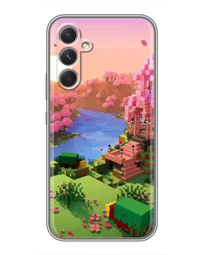 Чехол для TECNO Camon 50 Pro с картинкой «Розовое дерево Minecraft» Чехол для TECNO Camon 50 Pro с картинкой «Розовое дерево Minecraft»