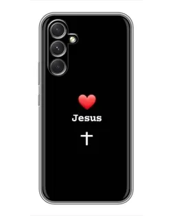 Чехол для TECNO Camon 50 Pro с картинкой «Сердце - Jesus» Чехол для TECNO Camon 50 Pro с картинкой «Сердце - Jesus»