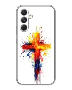 Чехол для TECNO Camon 50 Pro с картинкой «Акварельный крест» Чехол для TECNO Camon 50 Pro с картинкой «Акварельный крест»