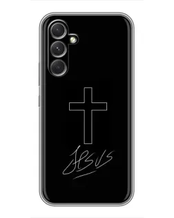 Чехол для TECNO Camon 50 Pro с картинкой «Графический крест Jesus» Чехол для TECNO Camon 50 Pro с картинкой «Графический крест Jesus»