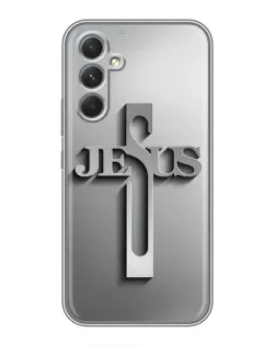 Чехол для TECNO Camon 50 Pro с картинкой «Металлический крест Jesus» Чехол для TECNO Camon 50 Pro с картинкой «Металлический крест Jesus»