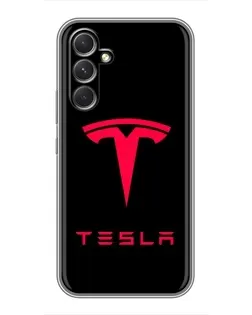 Чехол для TECNO Camon 50 Pro с картинкой «Tesla Red Logo»