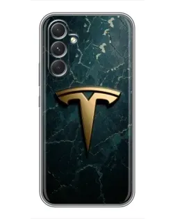 Чехол для TECNO Camon 50 Pro с картинкой «Мраморная Tesla Gold»