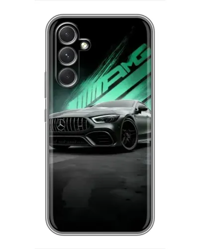 Чехол для TECNO Camon 50 Pro с картинкой «Темный Mercedes AMG»
