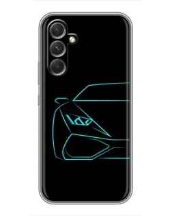 Чехол для TECNO Camon 50 Pro с картинкой «Голубой силуэт Lamborghini» Чехол для TECNO Camon 50 Pro с картинкой «Голубой силуэт Lamborghini»