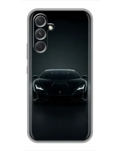 Чехол для TECNO Camon 50 Pro с картинкой «Черный Lamborghini Aventador»