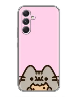 Чехол для TECNO Camon 50 Pro с картинкой «Pusheen и печенье» Чехол для TECNO Camon 50 Pro с картинкой «Pusheen и печенье»