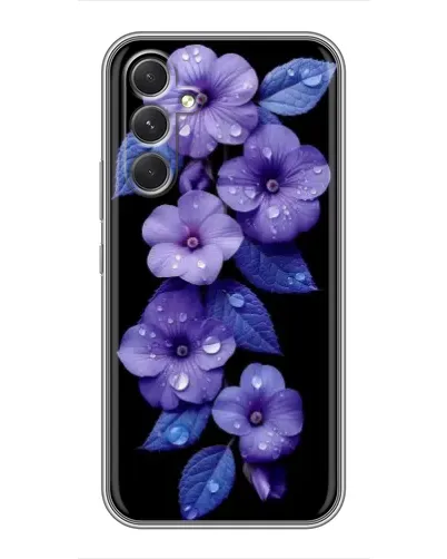 Чехол для TECNO Camon 50 Pro с картинкой «Фиолетовые цветы с росою» Чехол для TECNO Camon 50 Pro с картинкой «Фиолетовые цветы с росою»