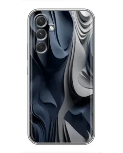 Чехол для TECNO Camon 50 Pro с картинкой «Объемные синие складки» Чехол для TECNO Camon 50 Pro с картинкой «Объемные синие складки»