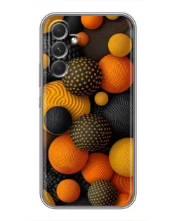 Чехол для TECNO Camon 50 Pro с картинкой «Объемные оранжевые сферы» Чехол для TECNO Camon 50 Pro с картинкой «Объемные оранжевые сферы»