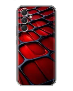 Чехол для TECNO Camon 50 Pro с картинкой «Красная глянцевая сетка» Чехол для TECNO Camon 50 Pro с картинкой «Красная глянцевая сетка»