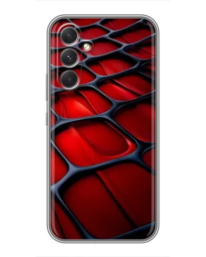 Чехол для TECNO Camon 50 Pro с картинкой «Красная глянцевая сетка» Чехол для TECNO Camon 50 Pro с картинкой «Красная глянцевая сетка»