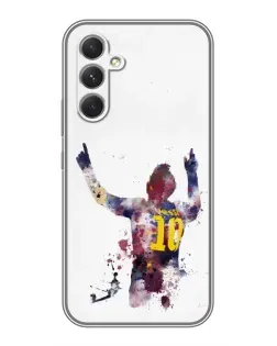 Чехол для TECNO Camon 50 Pro с картинкой «Акварельный Месси Барселона» Чехол для TECNO Camon 50 Pro с картинкой «Акварельный Месси Барселона»