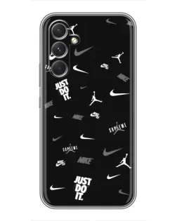 Чохол для TECNO Camon 50 з картинкою «Nike Black Pattern»