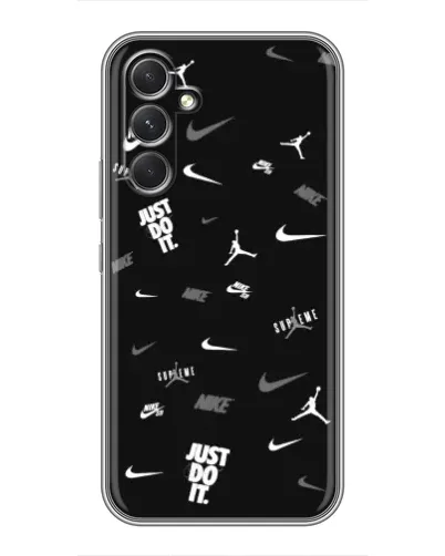 Чохол для TECNO Camon 50 з картинкою «Nike Black Pattern» Чохол для TECNO Camon 50 з картинкою «Nike Black Pattern»