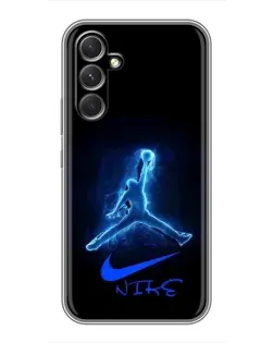 Чохол для TECNO Camon 50 з картинкою «Jordan Neon Blue»