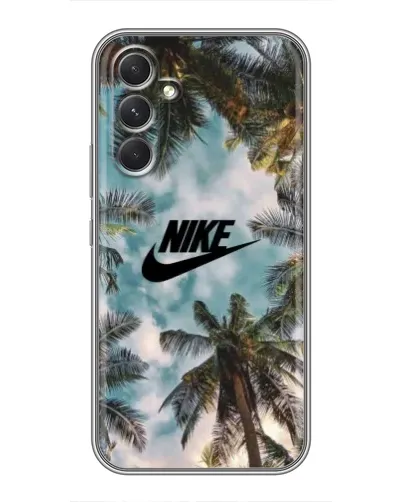 Чехол для TECNO Camon 50 с картинкой «Тропический принт Nike» Чехол для TECNO Camon 50 с картинкой «Тропический принт Nike»