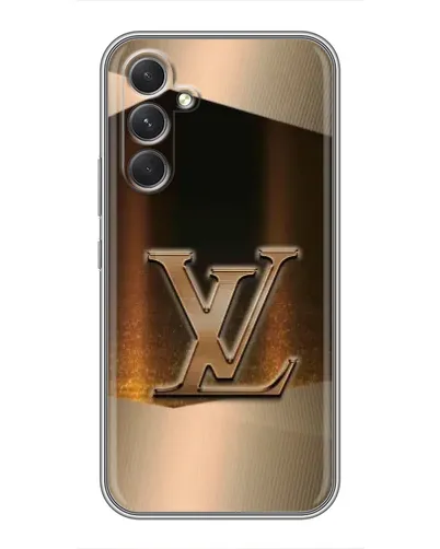 Чохол для TECNO Camon 50 з картинкою «LV — золоте сяйво»