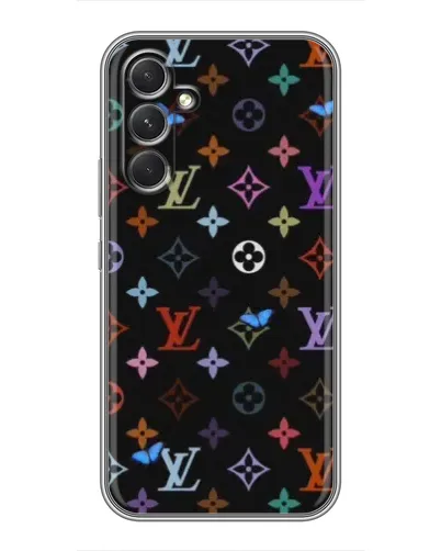 Чохол для TECNO Camon 50 з картинкою «Кольорова монограма LV»