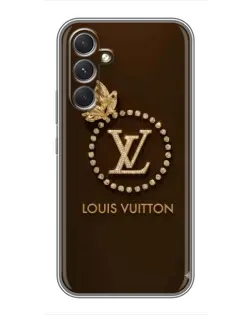 Чохол для TECNO Camon 50 з картинкою «LV — золота печатка»