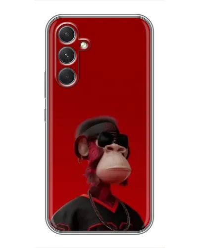 Чохол для TECNO Camon 50 з картинкою «Bored Ape в червоному» Чохол для TECNO Camon 50 з картинкою «Bored Ape в червоному»