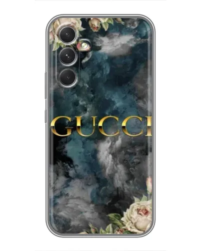 Чохол для TECNO Camon 50 з картинкою «Абстрактні квіти Gucci»