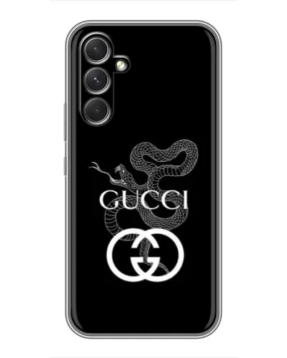 Чохол для TECNO Camon 50 з картинкою «Gucci — срібна змія»