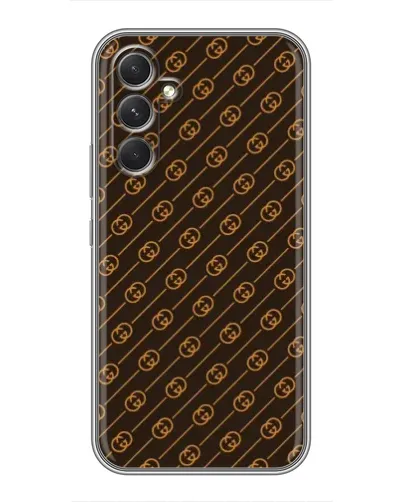 Чохол для TECNO Camon 50 з картинкою «Gucci — золоті діагоналі»