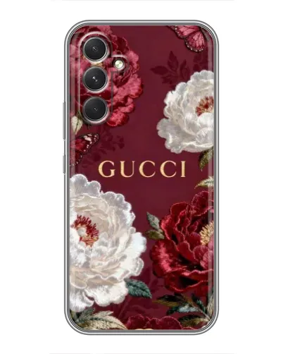 Чохол для TECNO Camon 50 з картинкою «Gucci — бордові троянди» Чохол для TECNO Camon 50 з картинкою «Gucci — бордові троянди»