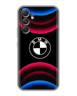 Чохол для TECNO Camon 50 з картинкою «Логотип BMW та неонові дуги»