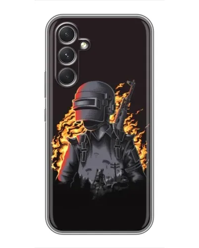 Чохол для TECNO Camon 50 з картинкою «PUBG — вогняний силует» Чохол для TECNO Camon 50 з картинкою «PUBG — вогняний силует»