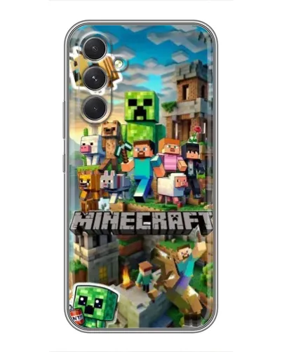 Чохол для TECNO Camon 50 з картинкою «Замок Minecraft»