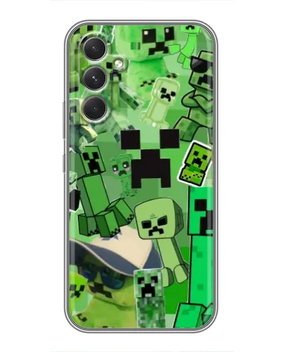 Чохол для TECNO Camon 50 з картинкою «Кріпери Minecraft»