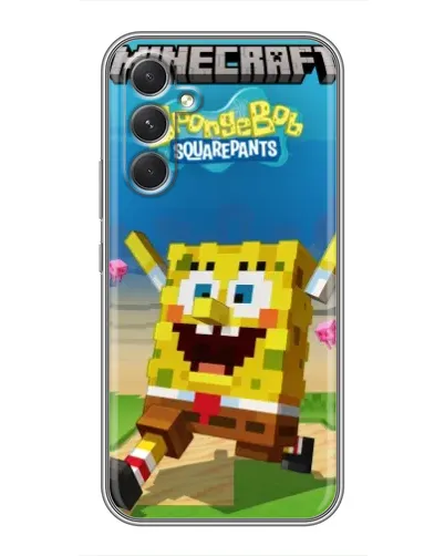 Чохол для TECNO Camon 50 з картинкою «Губка Боб Minecraft» Чохол для TECNO Camon 50 з картинкою «Губка Боб Minecraft»