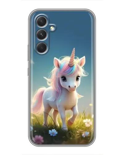 Чехол для TECNO Camon 50 с картинкой «Единорог на поляне» Чехол для TECNO Camon 50 с картинкой «Единорог на поляне»