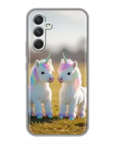 Чехол для TECNO Camon 50 с картинкой «Пара единорогов» Чехол для TECNO Camon 50 с картинкой «Пара единорогов»
