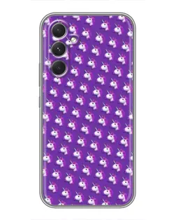 Чехол для TECNO Camon 50 с картинкой «Единороги на фиолетовом»