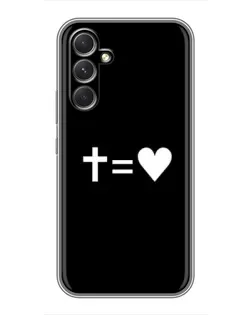 Чохол для TECNO Camon 50 з картинкою «Хрест та Серце»