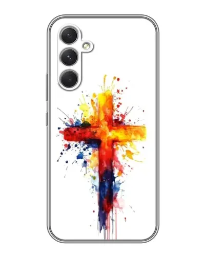 Чохол для TECNO Camon 50 з картинкою «Акварельний хрест» Чохол для TECNO Camon 50 з картинкою «Акварельний хрест»