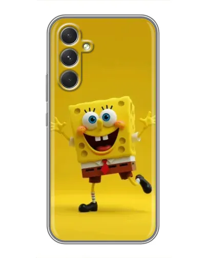 Чехол для TECNO Camon 50 с картинкой «Позитивный Губка Боб»