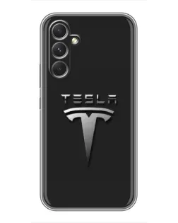 Чохол для TECNO Camon 50 з картинкою «Сталевий логотип Tesla» Чохол для TECNO Camon 50 з картинкою «Сталевий логотип Tesla»
