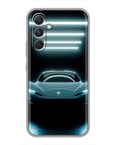 Чохол для TECNO Camon 50 з картинкою «Tesla в неоні» Чохол для TECNO Camon 50 з картинкою «Tesla в неоні»